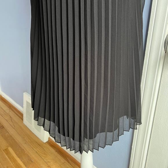 NWT Aritzia Wilfred Crete Mini Dress Chiffon Accordion Pleat Ruffles Size XS - Picture 5 of 11